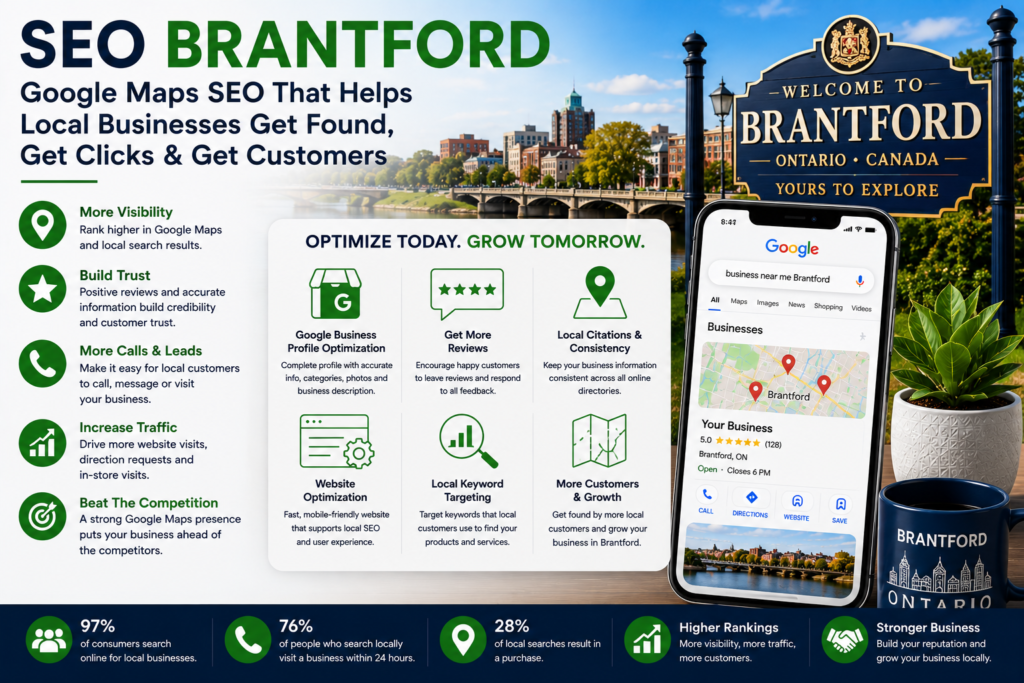 SEO Brantford helping local businesses improve Google Maps rankings and attract more customers.